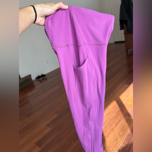 Lululemon Align High-Rise Pant 25" Pocket Size 4 Vivid Plum - Picture 4 of 4
